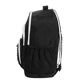 Colour Block Backpack and Cold Pack Lunch Box Bundle, Black and White