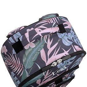 Jungle Floral Backpack and Solid White Slim Water Bottle Bundle
