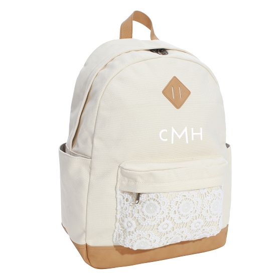 Northfield Solid Cream Crochet Backpack | Pottery Barn Teen display picture 1