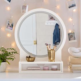 Wood & Acrylic Light-Up Vanity - Thumbnail 2