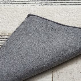Stripe Wool Rug - Grey
