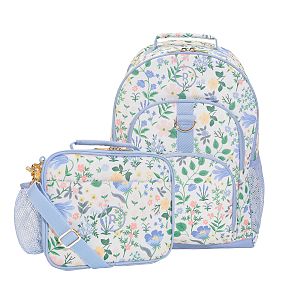 Gear-Up Rifle Paper Co. Bramble Fields Cream Backpack &amp; Cold Pack Lunch Bundle