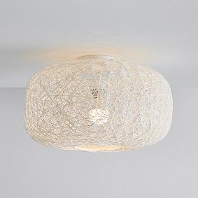 Woven Globe Flush Mount