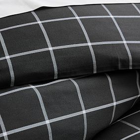 Boxter Plaid Organic Duvet Cover