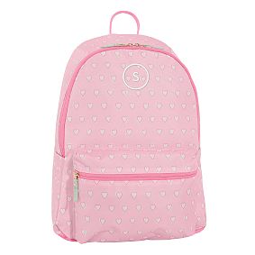Colby Roller Rabbit Pink Hearts Backpack