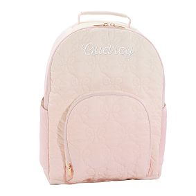 Gear-Up Bow Quilted Ombre Backpack, Large
