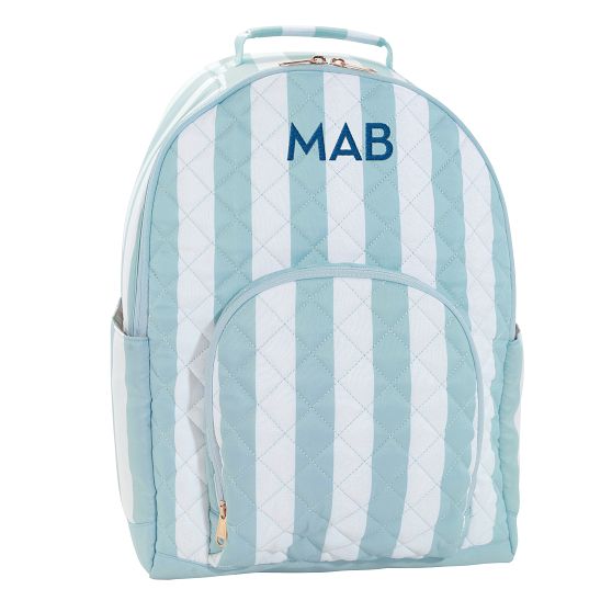 Navy Mini Stripe Teen Backpack | Pottery Barn Teen display picture 1