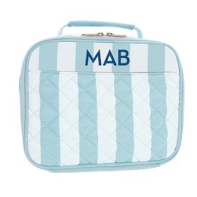 Gear-Up Quilted Cabana Stripe Blue Cold Pack Lunch Box