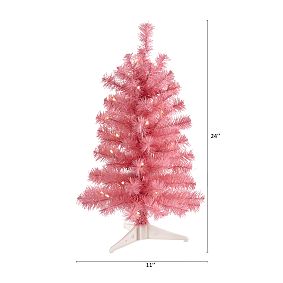 Mini Pink Christmas Tree (2 Ft.)