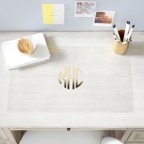 Personalized Clear Slim Desk Mat (25&quot;x13&quot;)