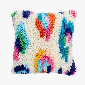 EttaVee Shaggy Leopard Pillow Cover