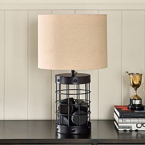 Metal Grid Collector Table Lamp (22")