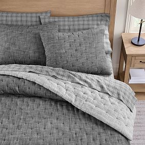 Stone Plaid Sheet Set