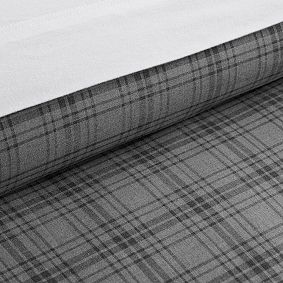Stone Plaid Duvet Cover