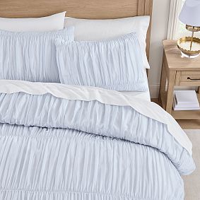 Voile Ruched Duvet Cover