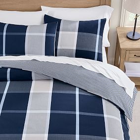 Preston Plaid Reversible Duvet Cover
