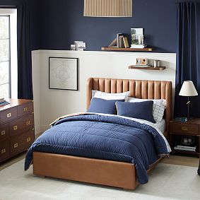 Channeled Linen Flush Mount (18")