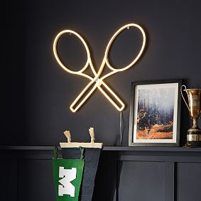 Tennis Racket Neon Wall Light (22.5")