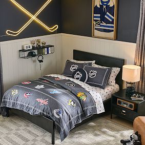 Metal Grid Shelf with Hooks (36")