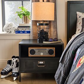 Metal Grid Collector Table Lamp (22")