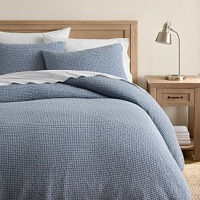 Washed Waffle Weave Duvet Cover