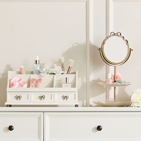LoveShackFancy Tiered Jewelry Display With Vanity Mirror