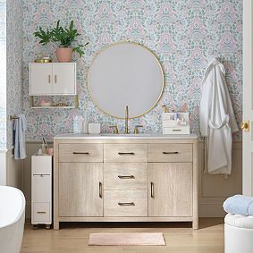 Metal Framed Round Mirror (36&quot;)