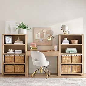 Costa Writing Desk &amp; Bookcase Set (100")