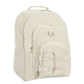 Gear-Up Cream Solid Cozy Sherpa Backpack