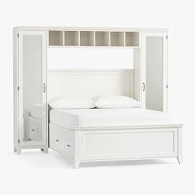 Hampton Storage Bed with Vanity Towers Set