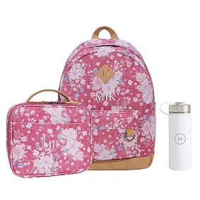 Northfield Red Floral Backpack, Lunch Box, and Water Bottle Bundle