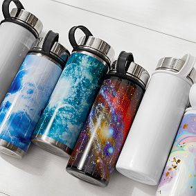 White Slim Water Bottle