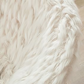 Winter Fox Faux Fur Hang-A-Round Chair