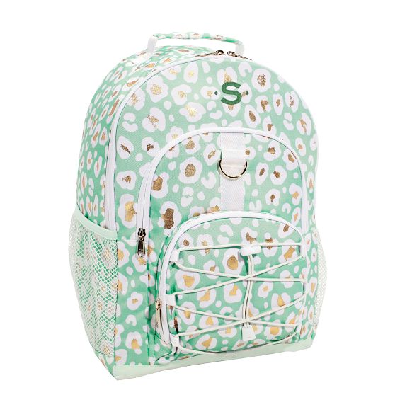 Gear-Up Aqua Gold Metallic Leopard Backpack