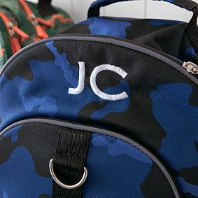 Gear-Up Blue Navy Camo Backpack and Cold Pack Lunch Box Bundle, Set of 3
