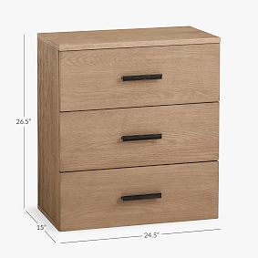 Kearny 3-Drawer Bookcase (24.5&quot;)