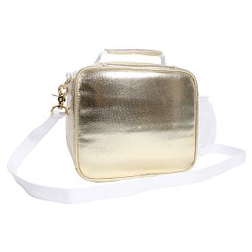 Gear-Up Metallic Gold Cold Pack Lunch Box