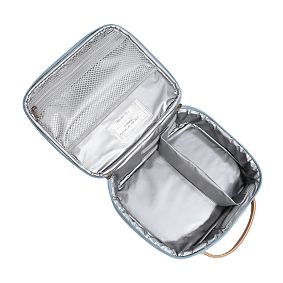 Northfield Solid Blue Crochet Cold Pack Lunch Box