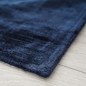 Open Box:   Solid Viscose Rug - Navy