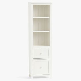 Beadboard Bookcase with Storage Drawers (19.5")