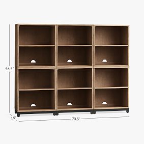 Kearny Wall Cubby Bookcase (73.5")