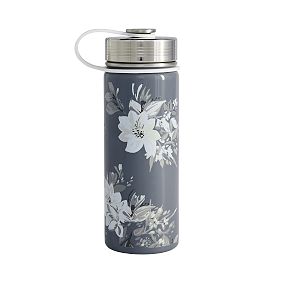 Northfield Camilla Floral Washed Black And White Backpack and Slim Water Bottle Bundle