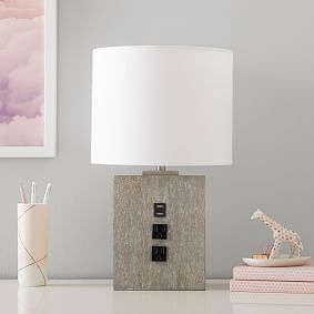Smart Wood Base Table Lamp