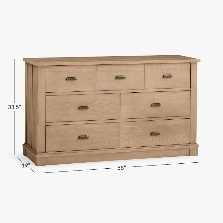 draw drawers バックオープンTシャツ ベージュ Cielden - Two-Tone - Six Drawer Dresser - BEL Furniture