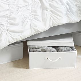 White Denim Storage Bin