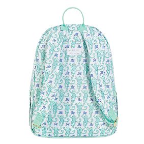 Colby Roller Rabbit Teal Monkey Backpack &amp; Water Bottle Bundle
