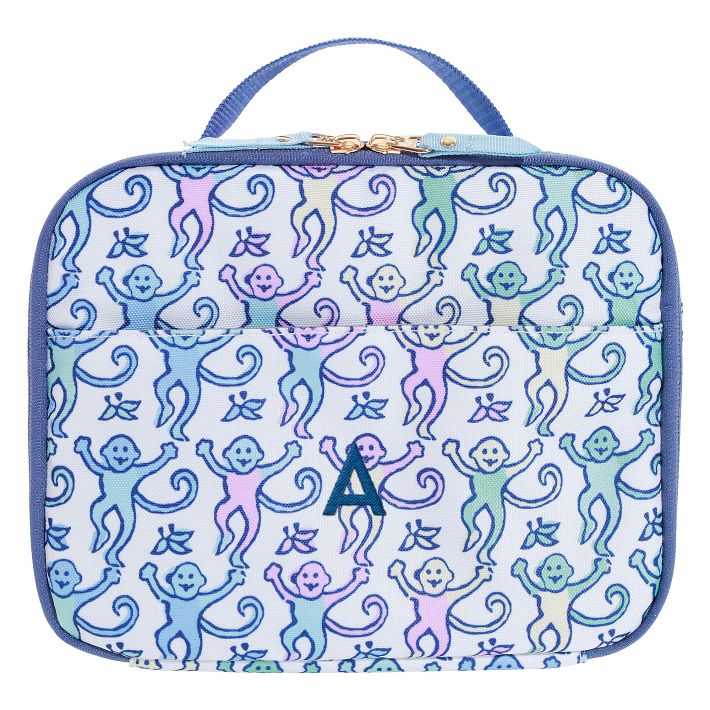 Roller Rabbit cooler backpack for sunny days Colby Roller Rabbit Pink Hearts Backpack & Cold Pack Lunch  main image 2