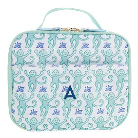 Colby Roller Rabbit Teal Monkey Cold Pack Lunch Box