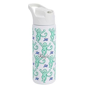 Colby Roller Rabbit Teal Monkey Water Bottle