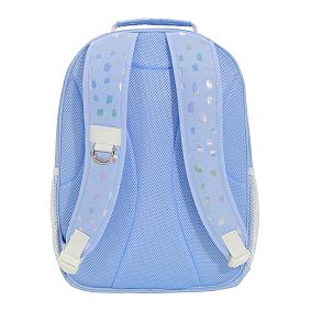 Gear-Up Iridescent Blue Brushstroke Backpack &amp; Water Bottle Bundle